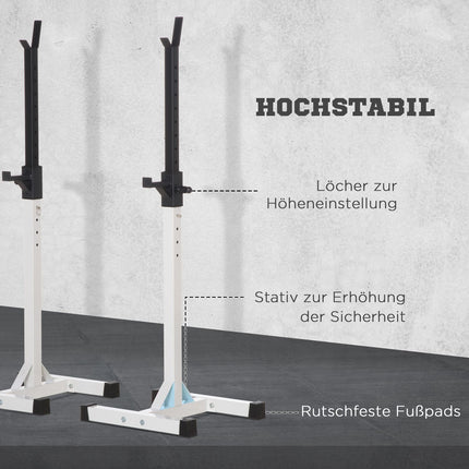 Verstellbare Hantel- und Langhantelablage, 105-160 cm, 150 kg Tragkraft