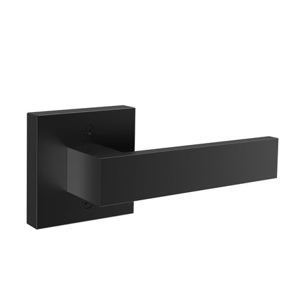 Dummy Door Lever, Matte Black, Reversible, Single-Sided