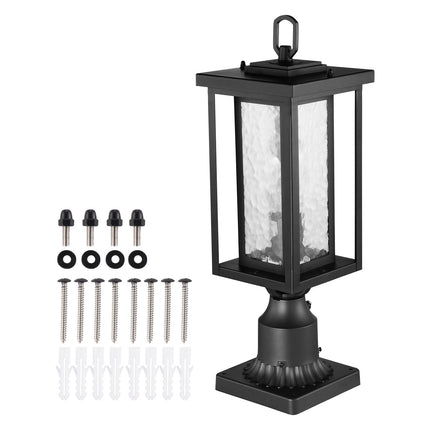 Dusk-To-Dawn Outdoor Post Lights, 2 Pack, Waterproof, 450mm