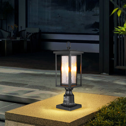Dusk-To-Dawn Outdoor Post Lights, 2 Pack, Waterproof, 450mm