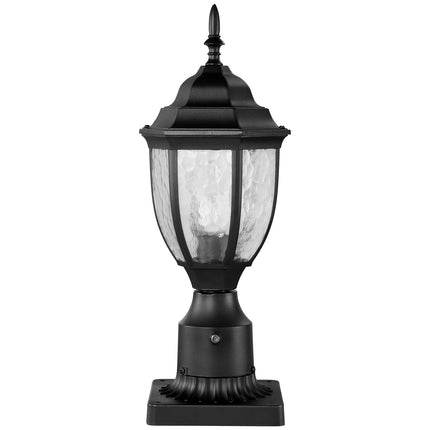 Dusk-to-Dawn Outdoor Post Lights, 2 Pack, Waterproof