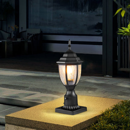 Dusk-to-Dawn Outdoor Post Lights, 2 Pack, Waterproof