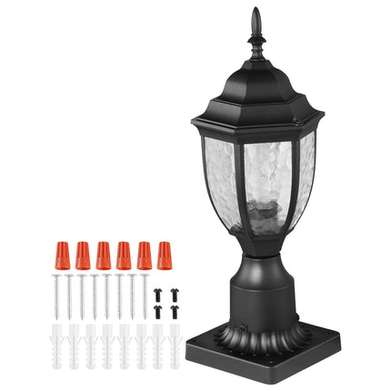 Dusk-to-Dawn Outdoor Post Lights, 2 Pack, Waterproof