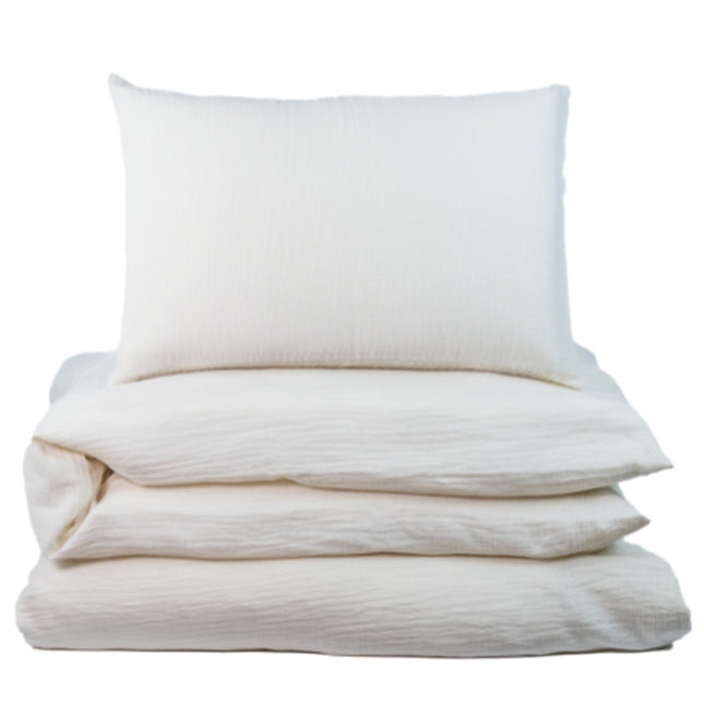 Bettbezug Bett Musselin Elfenbein