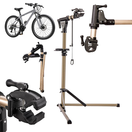 E-Bike Repair Stand, 50 kg Capacity, Gold