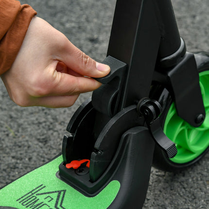E-Scooter Elektroroller 120W Motor 6 km Reichweite max. 8 km/h Elektroroller ab 6 Jahre Grün+Weiß