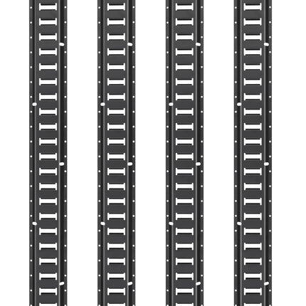 E-Track Tie-Down Rail Kit, 18-Piece 5 ft Steel Set