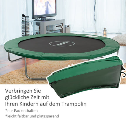 Trampolin Randabdeckung, 244 cm, wetterfestes grünes PVC