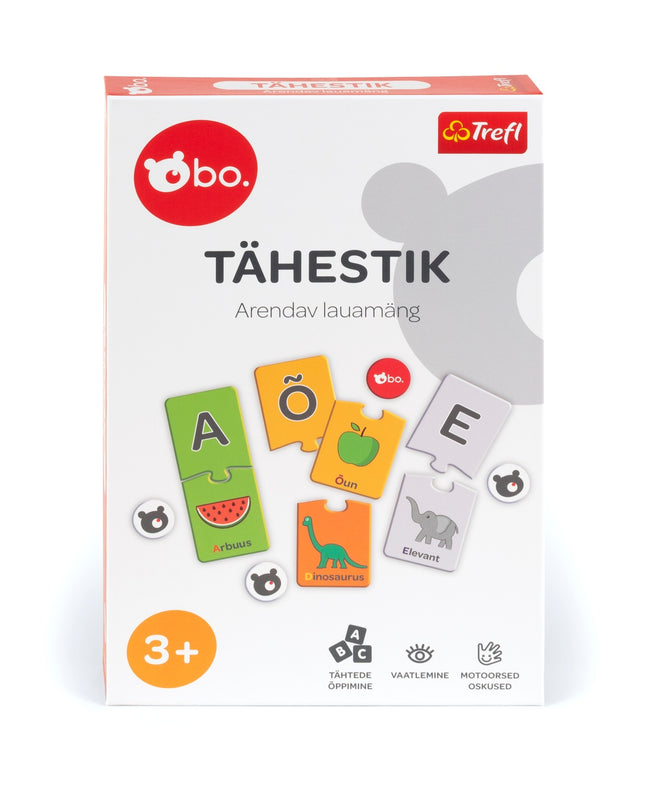 Educational Board Game ""Alphabet"" for Learning Estonian Language
