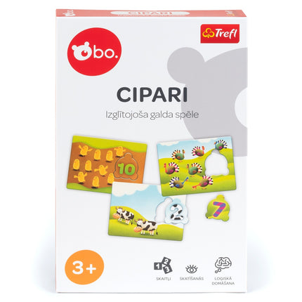 Lern-Brettspiel „Zahlen“ zum Trainieren mathematischer Fähigkeiten