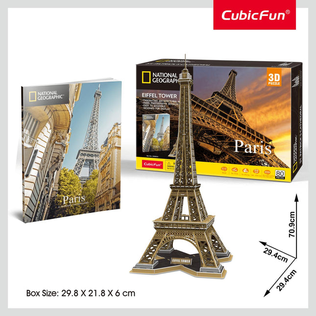 Eiffel Tower 3D Puzzle, Educational Fun for All Ages