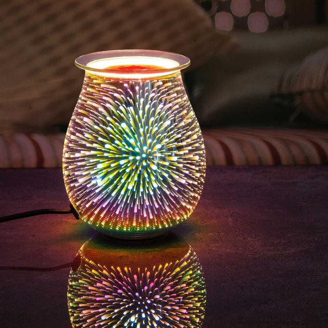 Elektrische Aromalampe, Glas, 16 x 21 cm