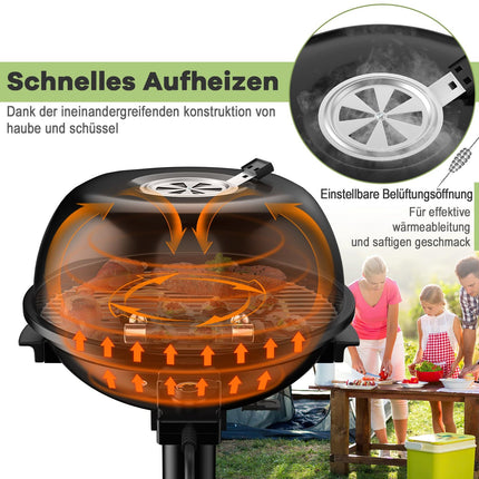 Elektrischer BBQ-Grill – Tragbar, Antihaftbeschichtet, Einstellbare Temperatur