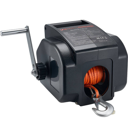 Electric Boat Trailer Winch, 12V 300W, 900 kg, Wired Remote