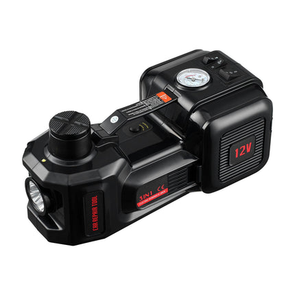 Electric Car Jack 5 Ton, 12V Inflator, Impact Wrench, LED