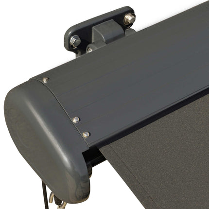 Electric Cassette Awning with Remote, Dark Gray 3x2.5m