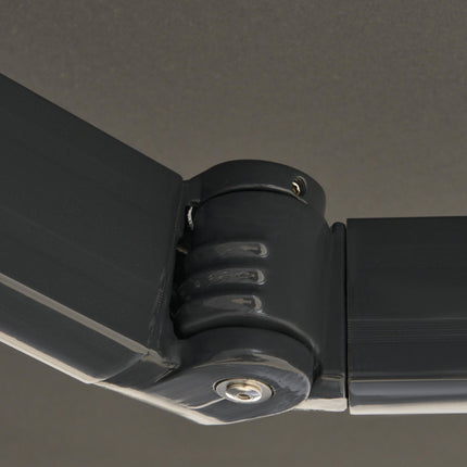 Electric Cassette Awning with Remote, Dark Gray 3x2.5m