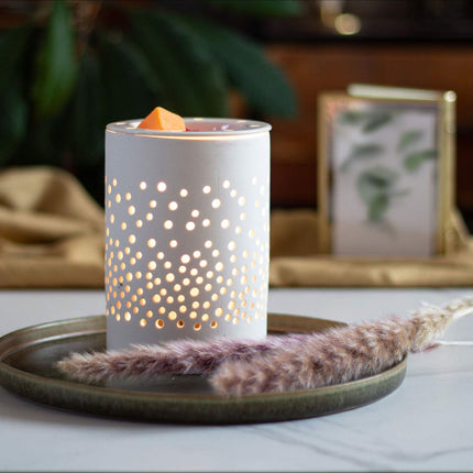 Electric Ceramic Wax Warmer, Modern Dot Design