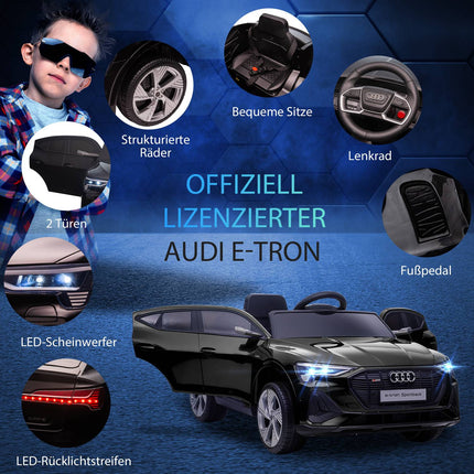 Elektrisches Kinderauto mit Fernbedienung, Sicherheitsgurt und Musik, 3-5 Jahre
