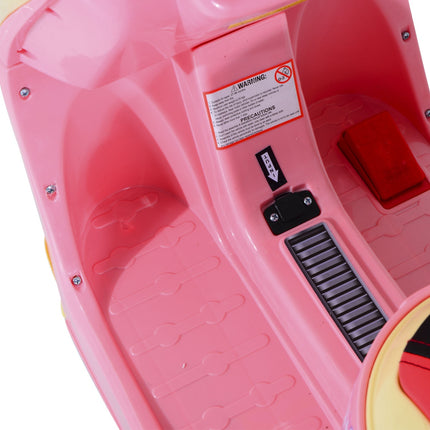 Electric motorcycle for children - 6V, Tricycle, Pink/Yellow