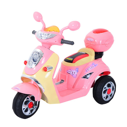 Electric motorcycle for children - 6V, Tricycle, Pink/Yellow