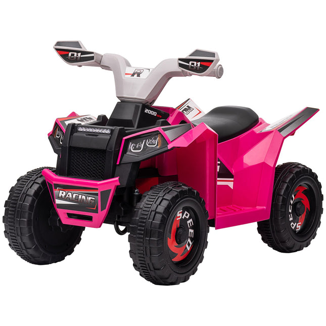 Elektro-Quad für Kinder, vorwärts/rückwärts, 6V, 1,5-3 Jahre, rosa