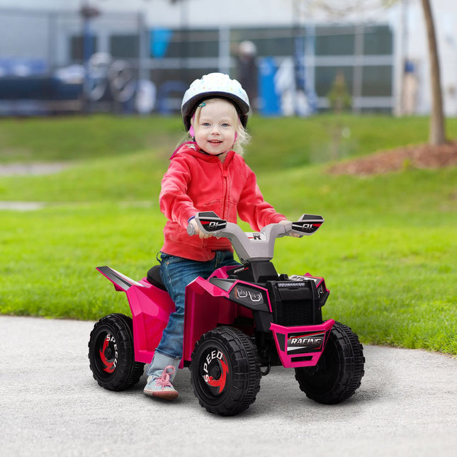 Elektro-Quad für Kinder, vorwärts/rückwärts, 6V, 1,5-3 Jahre, rosa