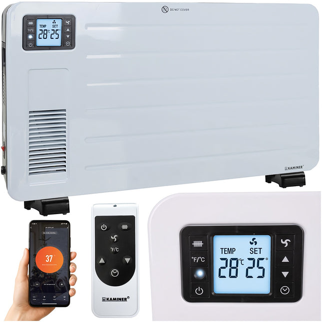 Elektrische Konvektorheizung, 2300W, WLAN-Steuerung