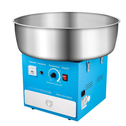Electric Cotton Candy Machine, 1000W, 52cm Bowl, Blue