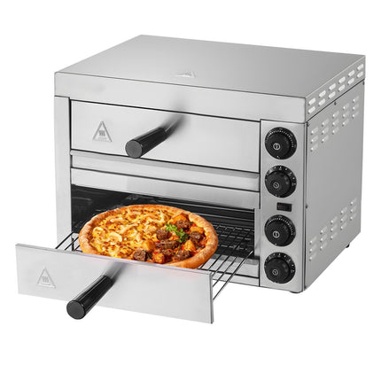 Electric Countertop Pizza Oven, 12-Inch, 1700W, Temp Control