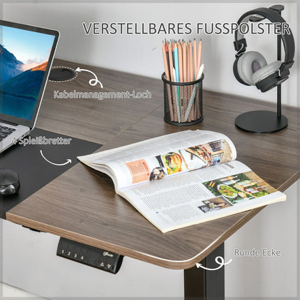 Elektrisches Stehschreibtischgestell, motorisiert höhenverstellbar, 140x70cm