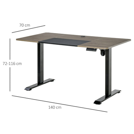 Elektrisches Stehschreibtischgestell, motorisiert höhenverstellbar, 140x70cm