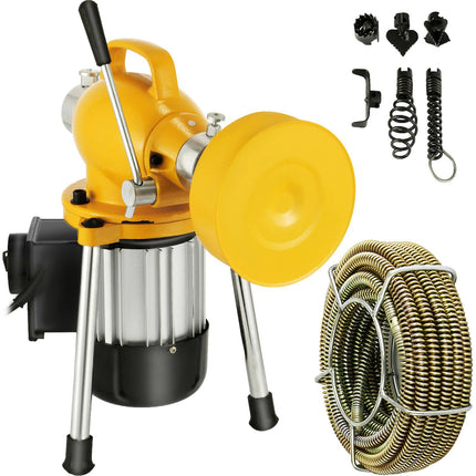 Electric Drain Auger 400W, 20m Cable, 20–100mm