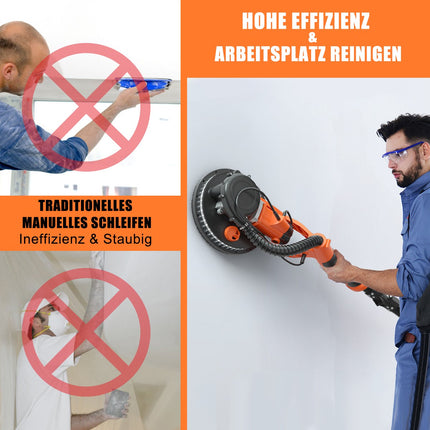 Trockenbauschleifer elektrisch 750W, 225mm, Staubabsaugung