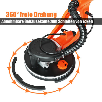 Trockenbauschleifer elektrisch 750W, 225mm, Staubabsaugung