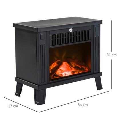 Elektrischer Ofen - 600/1200W, schwarz, 34x17x31 cm