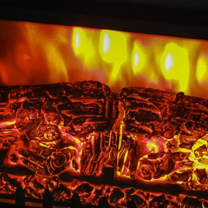 Elektrischer Kaminofen, 1800W, LED-Flammeneffekt, geräuscharm
