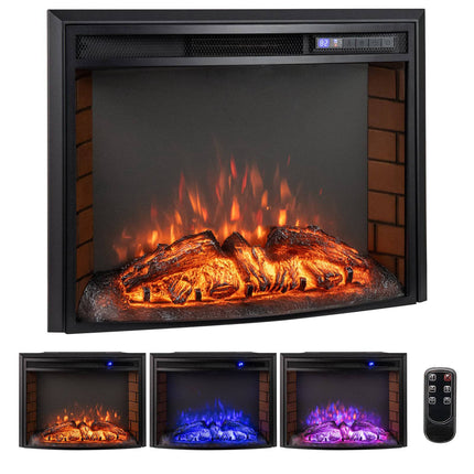 Electric Fireplace Heater, 1500W, Remote Control, Overheat Protection
