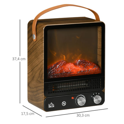 Elektrická kamna 750/1500W, efekt plamene, tichý provoz