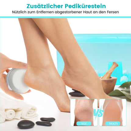 Elektrisches Fußsprudelbad-Massagegerät mit Wärme, Blasen & Vibration