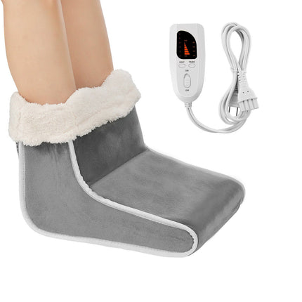 Electric Foot Warmer Slippers, Double-Sided, 6 Heat, Timer