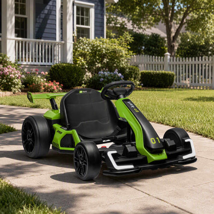 Electric Go-Kart for Kids, 24V, Drift Mode, Adjustable Seat
