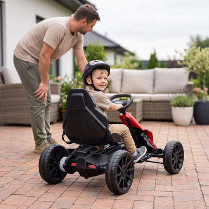 Electric Go-Kart for Kids, Adjustable Speed, EVA Wheels