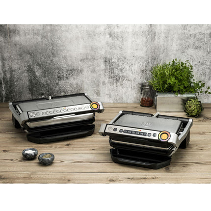 Elektrogrill mit Sensor, 9 Programmen, antihaftbeschichtete Platten