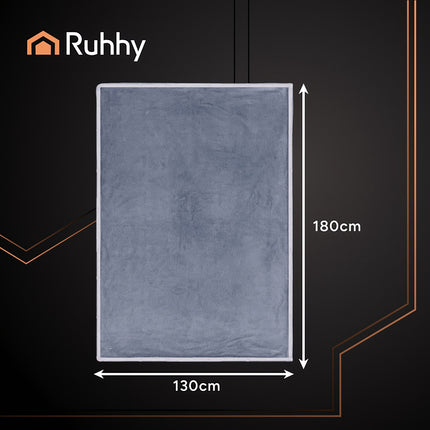 Electric Heated Blanket, 180x130cm, 10 Modes, Gray