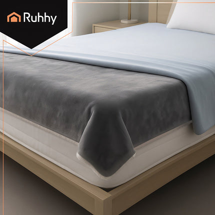 Electric Heated Blanket, 180x130cm, 10 Modes, Gray
