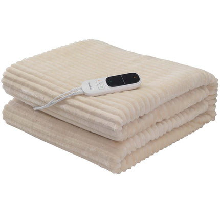 Electric Heated Blanket, 180x130cm, 140W, Cream