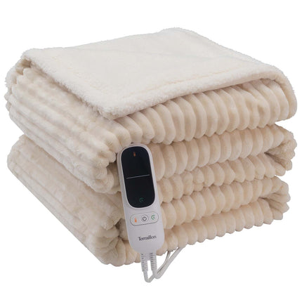 Electric Heated Blanket, 180x130cm, 140W, Cream