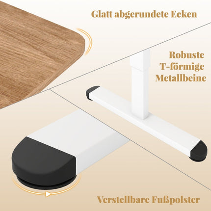 Electric Height Adjustable Desk, 140x70 cm, Ergonomic Sit-Stand