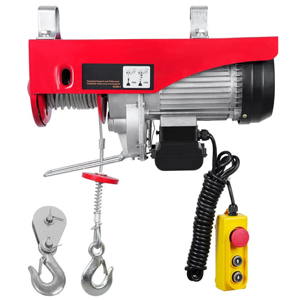 Electric Hoist Winch 2200 lb, 220V 1600W, Wired Remote